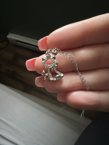 Customer photo review of Disney The Aristocats Marie Candle - 925 Sterling Silver Marie Necklace Collection