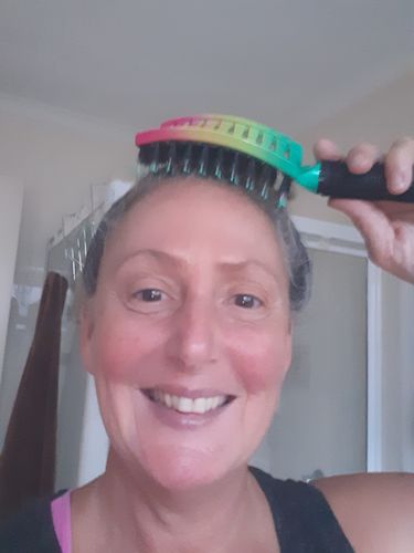 Customer photo review of My Sensory Space Detangler Hairbrush