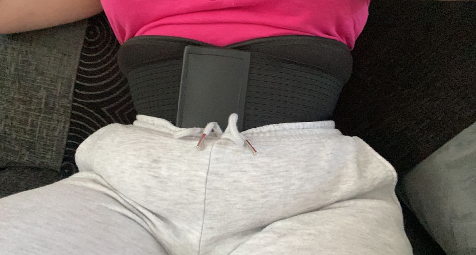 Customer photo review of Sweat Fitness Belt