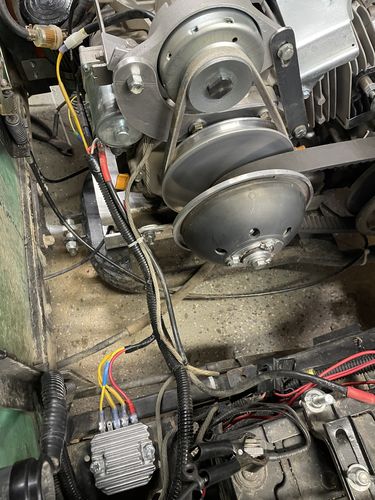 Customer photo review of Billet V-Belt Pulley for use with 780R Clutch & Starter/Gen