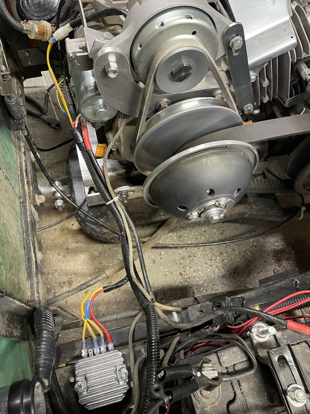 Customer photo review of Billet V-Belt Pulley for use with 780R Clutch & Starter/Gen
