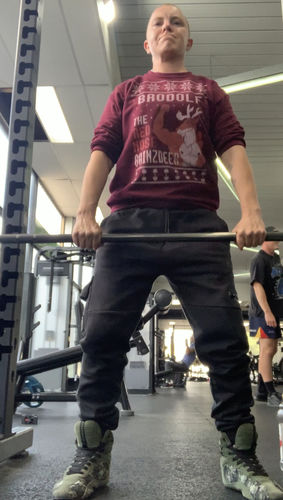 Customer photo review of Brodolf The Red Nose Gainzdeer - Sweatshirt
