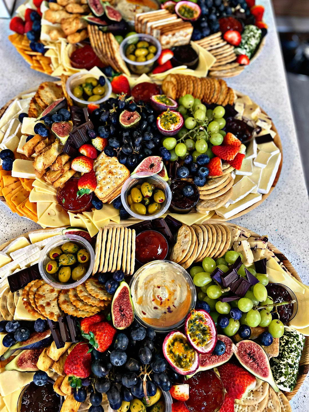 Customer photo review of Large Palm Leaf Serving Platter (55 x 30 cm)