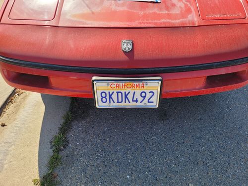 Customer photo review of 1986 CALIFORNIA THE GOLDEN STATE LICENSE PLATE 6"x12" (156.5mm x 305mm)