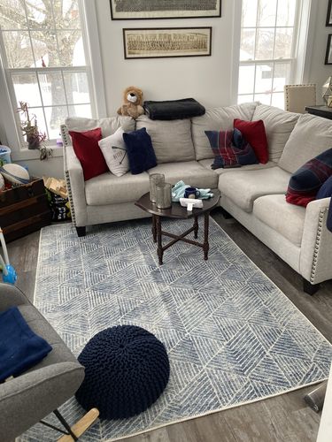 Customer photo review of Greenport Denim Rug