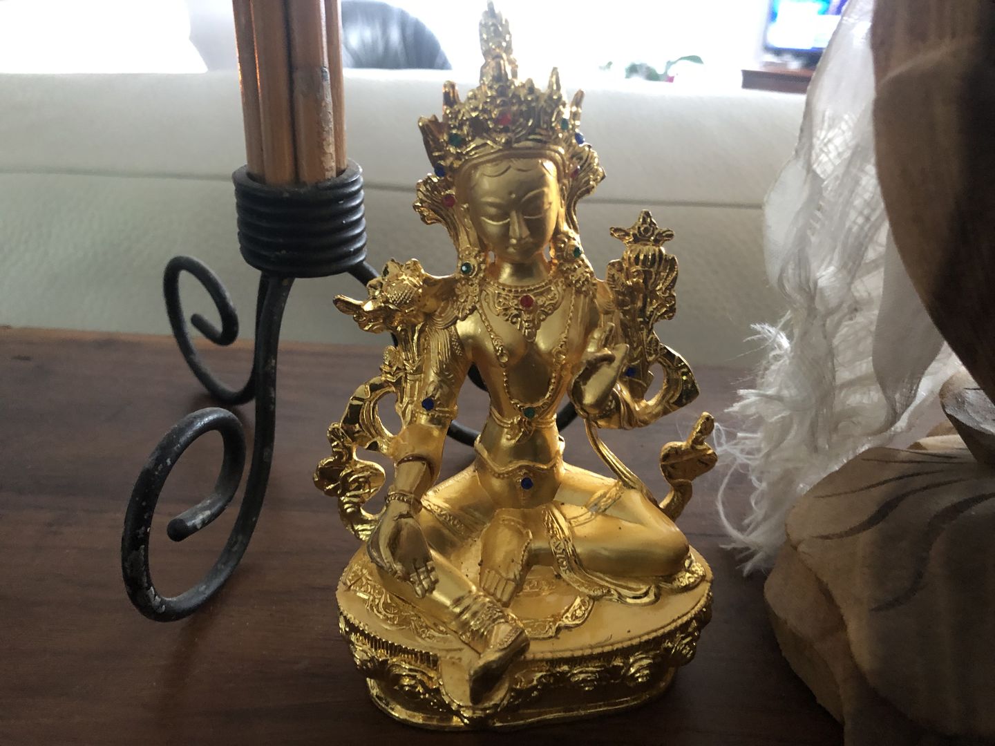 Customer photo review of Statue Tibétaine | Bouddha Tara Verte de Protection | 14cm
