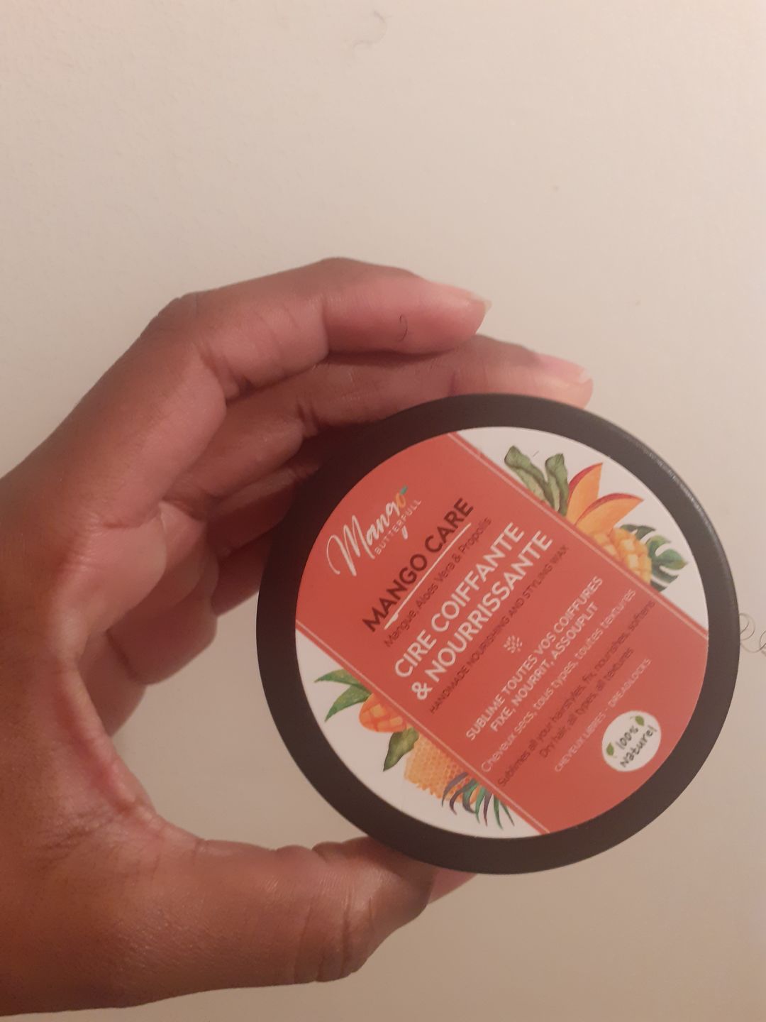 Customer photo review of Cire coiffante et nourrissante