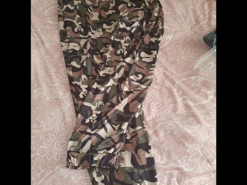 Customer photo review of Women Camouflage Elastic Waist Pants