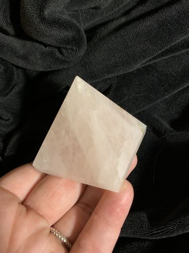 Customer photo review of Rose Quartz Pyramid