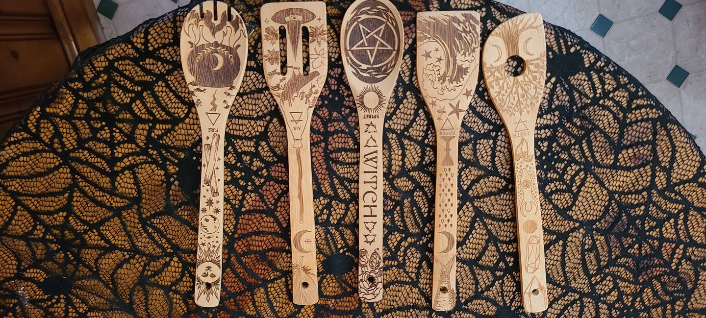Customer photo review of The 5 Elements Bamboo Large Kitchen Utensils Set