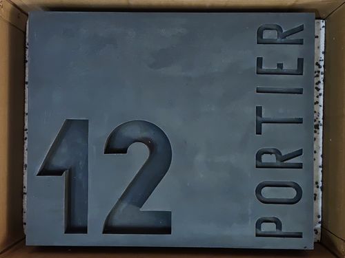 Customer photo review of Hausnummer Klinkerstein personalisiert