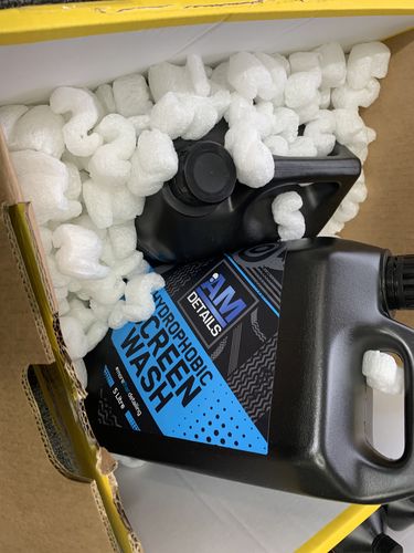 Customer photo review of AM Screen Wash - Hydrophobic Screen Wash - 5 Litres