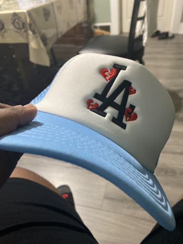 Customer photo review of LA Trucker in 2- Tone (Baby Blue/White)