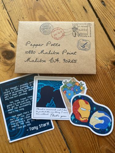 Customer photo review of LIMITED EDITION: Dear Pepper Potts Sticker Pack