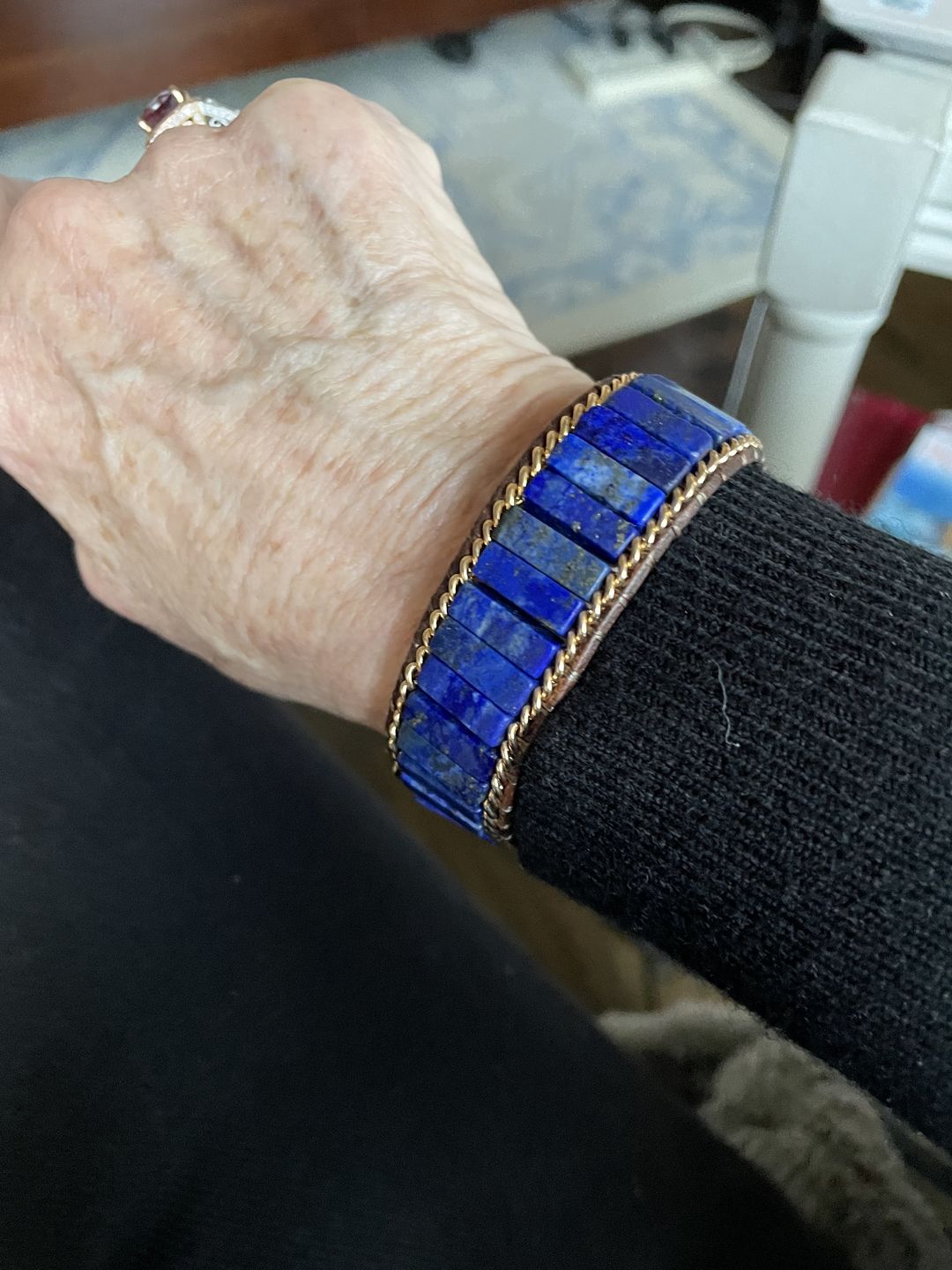 Customer photo review of Lapis Lazuli Energy Bracelet