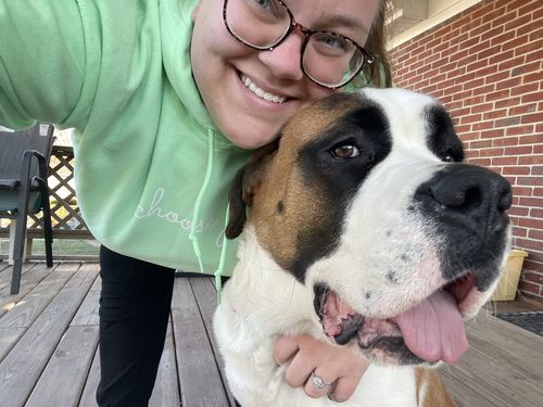 Customer photo review of Choose Joy Hoodie