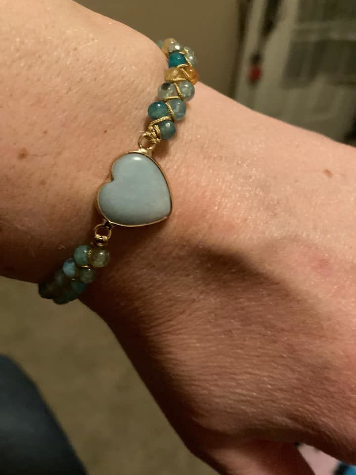 Customer photo review of From the Heart Amazonite Bracelet