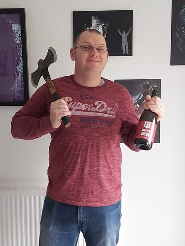 Customer photo review of The Berserker Double Bit Thrower