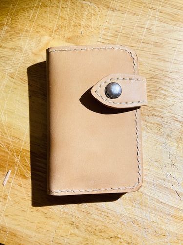 Customer photo review of No.52 | Leather Vertical Wallet (Digital Pattern)