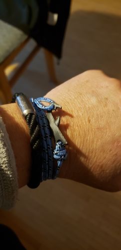 Customer photo review of "Shark" tracking bracelet