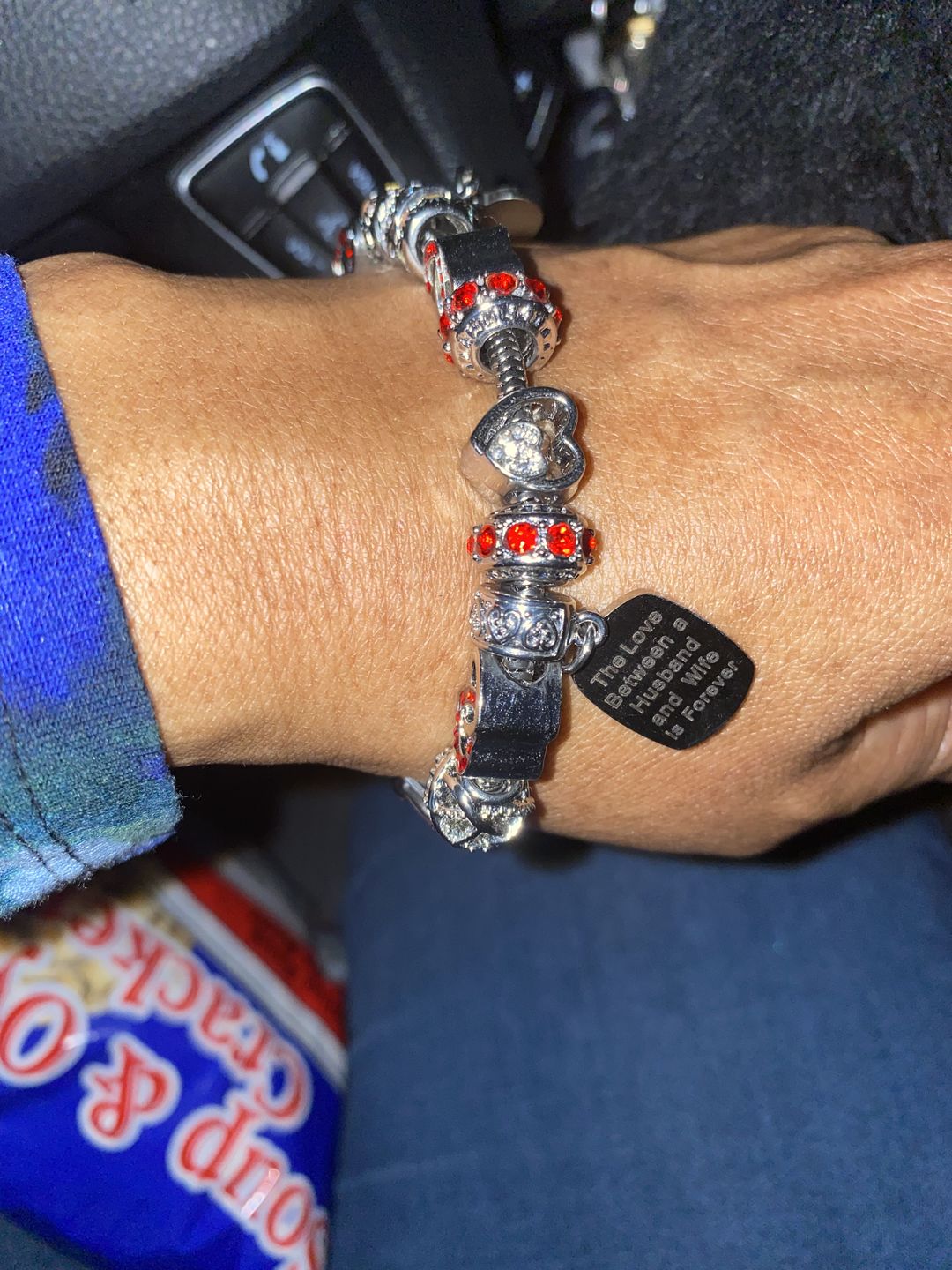 Customer photo review of I Love You Bracelet
