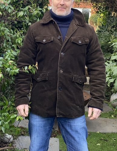 Customer photo review of 1930s French Heavyweight Corduroy Hunting Jacket