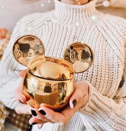 Customer photo review of Disney® Gold Mickey Mouse Candle - 925 Sterling Silver Mickey Mouse Necklace Collection