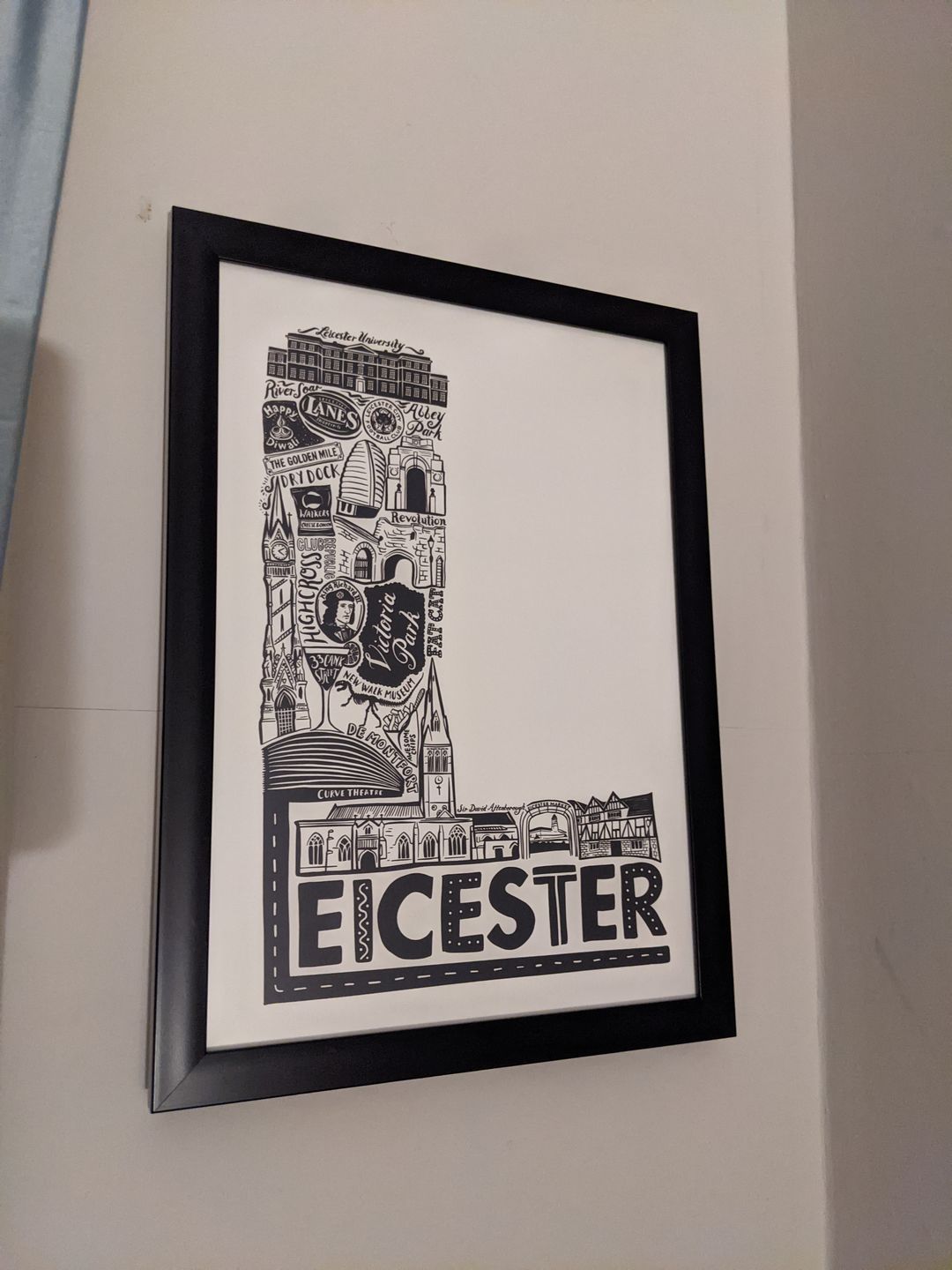 Customer photo review of Leicester Print