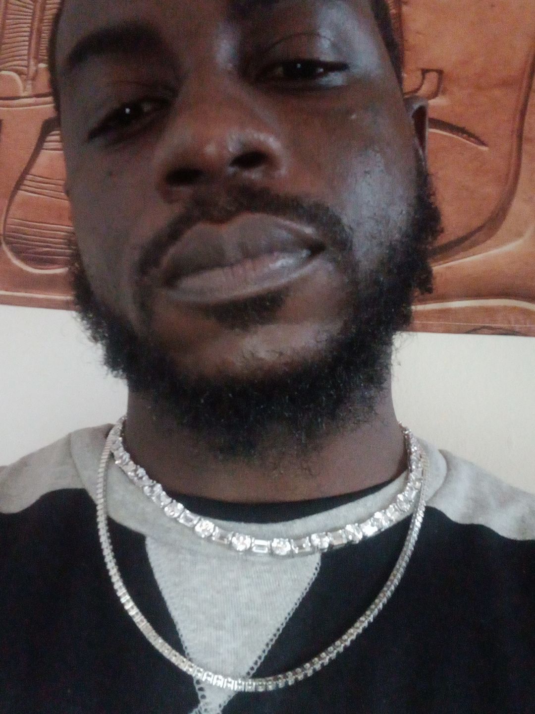Customer photo review of White Gold Emerald & Round Cut Tennis Chain