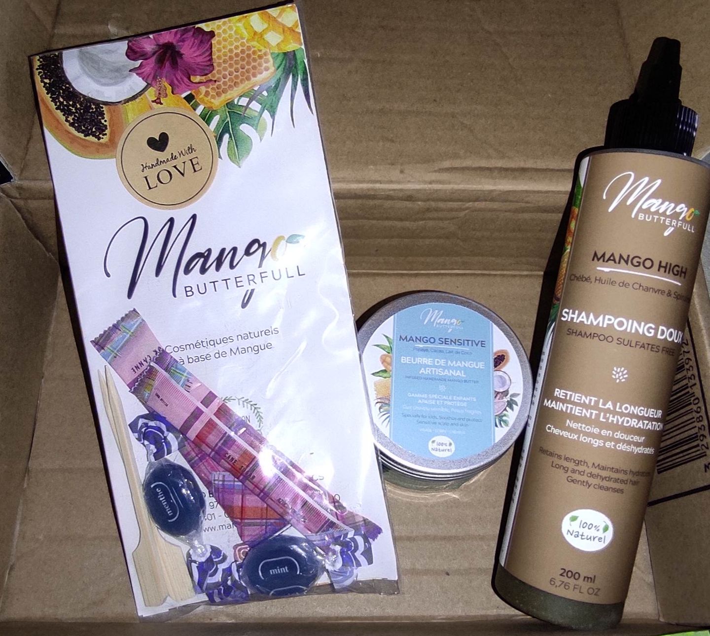 Customer photo review of Beurre de mangue artisanal SENSITIVE