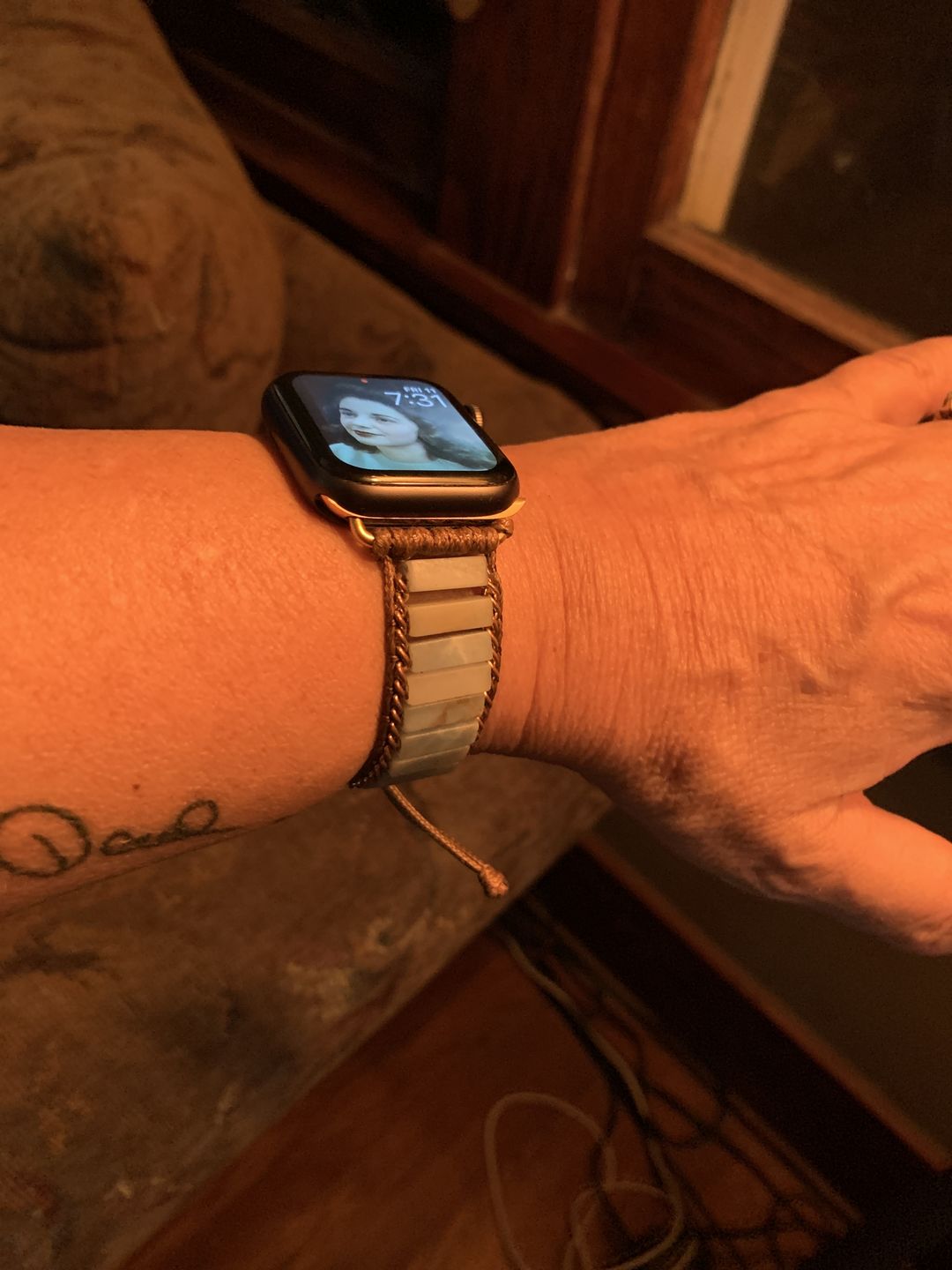 Customer photo review of Amazonite Protection Apple Watch Strap