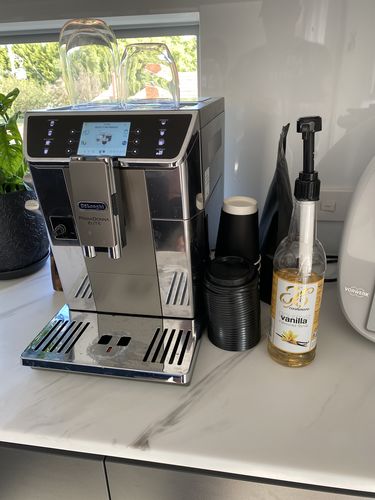 Customer photo review of Caramel Coffee Syrup