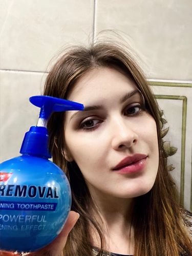 Customer photo review of Intensive™ Natural Teeth Whitening Toothpaste