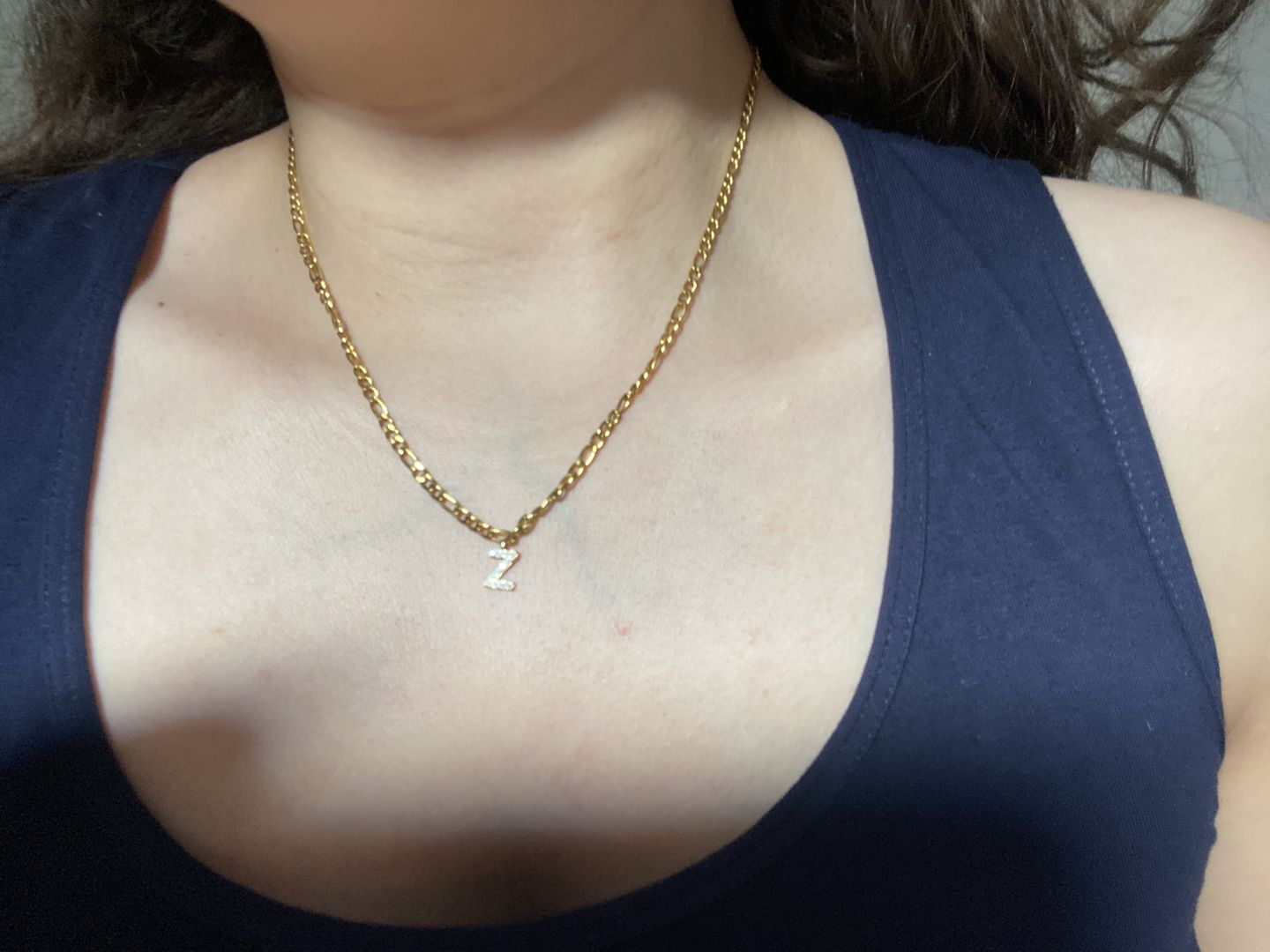 Customer photo review of Classic Letter Halskette | 18K vergoldet