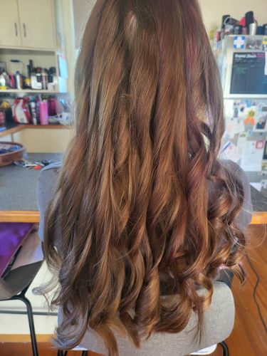Customer photo review of H2D air wave rose gold curler