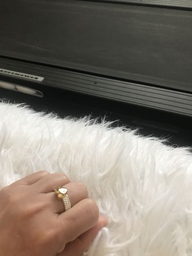 Customer photo review of Silver heart ring