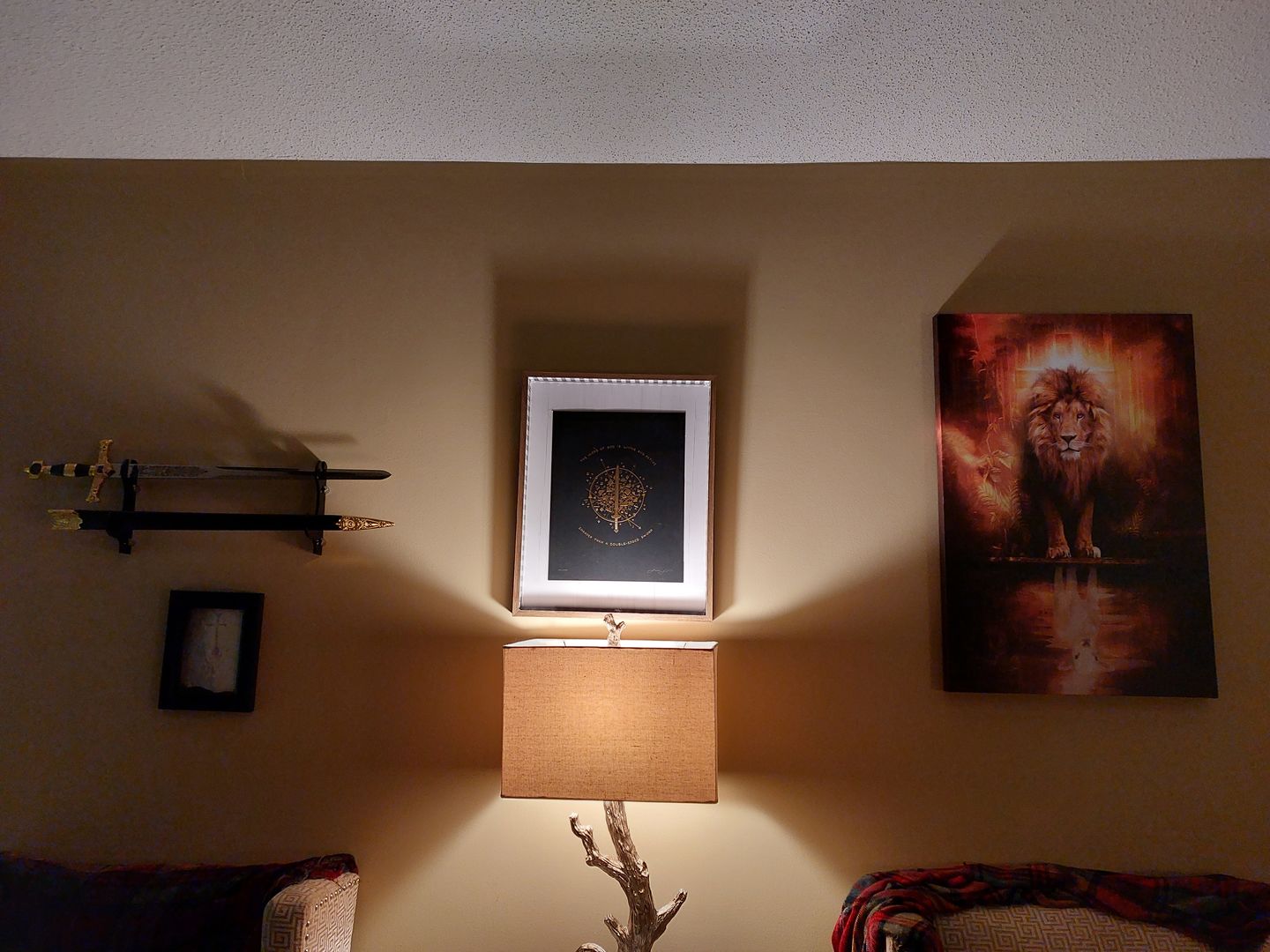 Customer photo review of Lion and Lamb Canvas Wall Art, Lion and Lamb Picture
