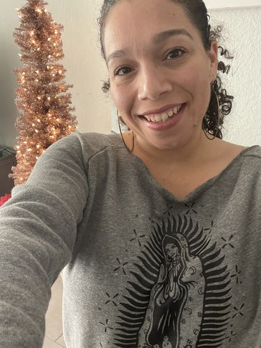 Customer photo review of Virgencita Wideneck Sweatshirt
