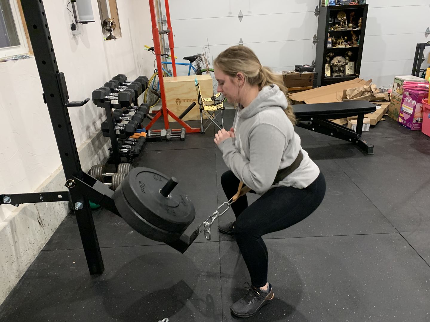 Customer photo review of Belt squat attachment