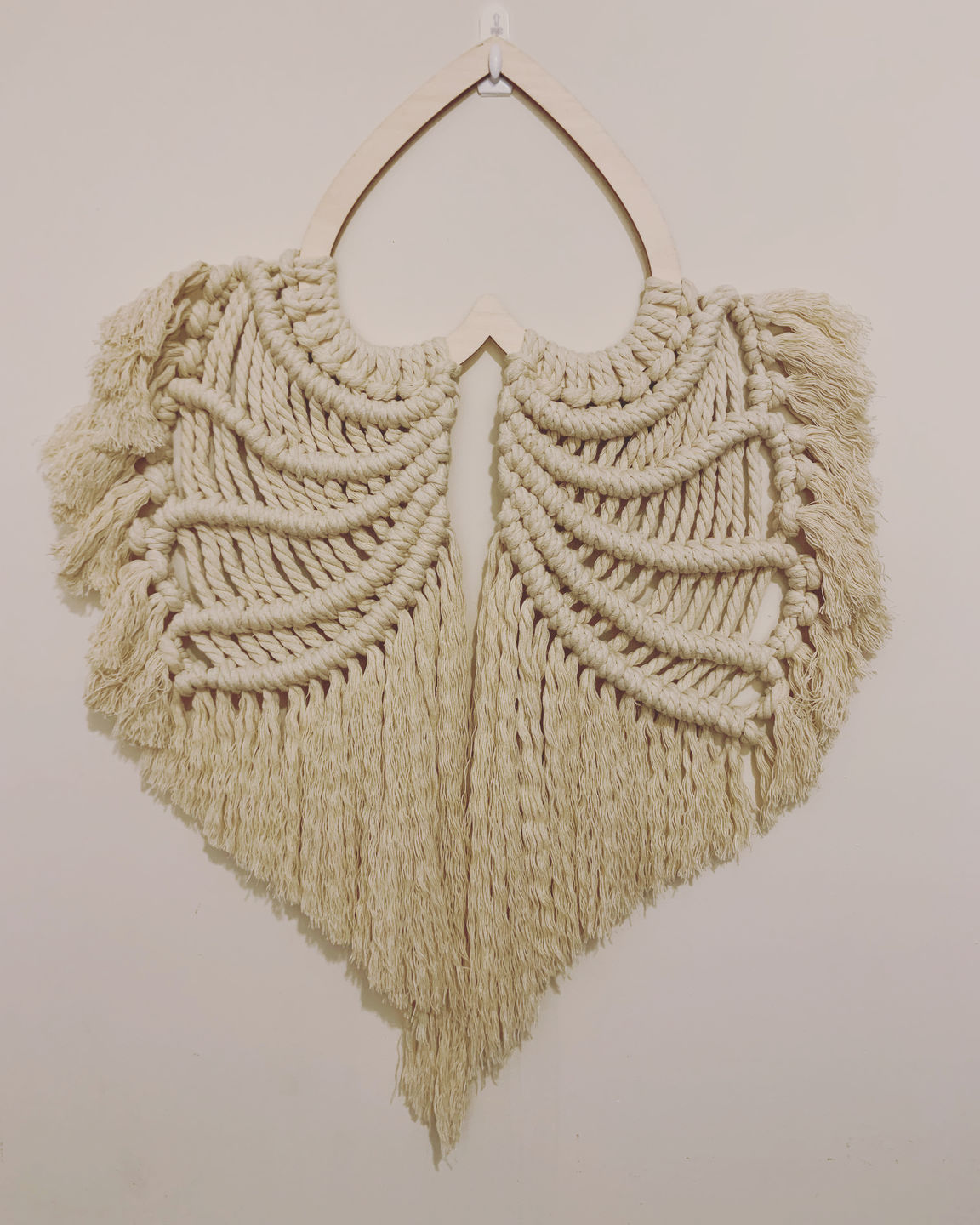 Customer photo review of Unfinished Wooden Border Hollow Frame Heart Silhoutte - Craft- up to 24" DIY