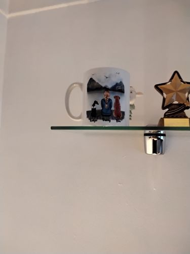 Customer photo review of Girl & Dogs - Life is better with a dog Personalised Mug