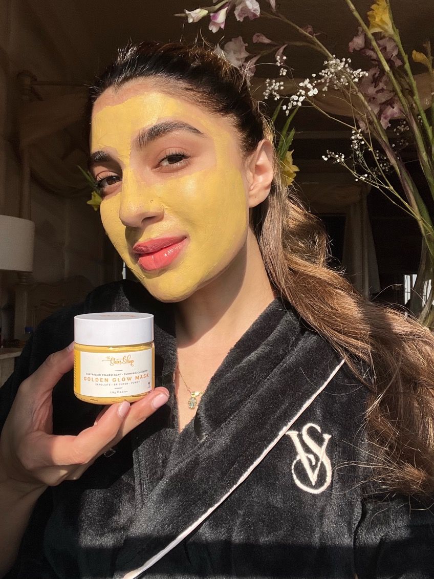 Customer photo review of Golden Glow Mask