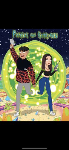 Customer photo review of 'Rick and Morty' Custom Portrait