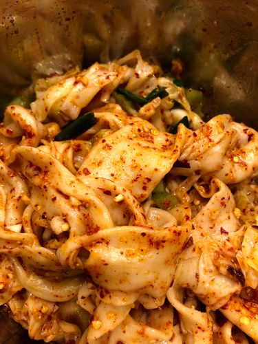 Customer photo review of [N8] Hot Oil-Seared Hand-Ripped Noodles Meal Kit (4 Servings)