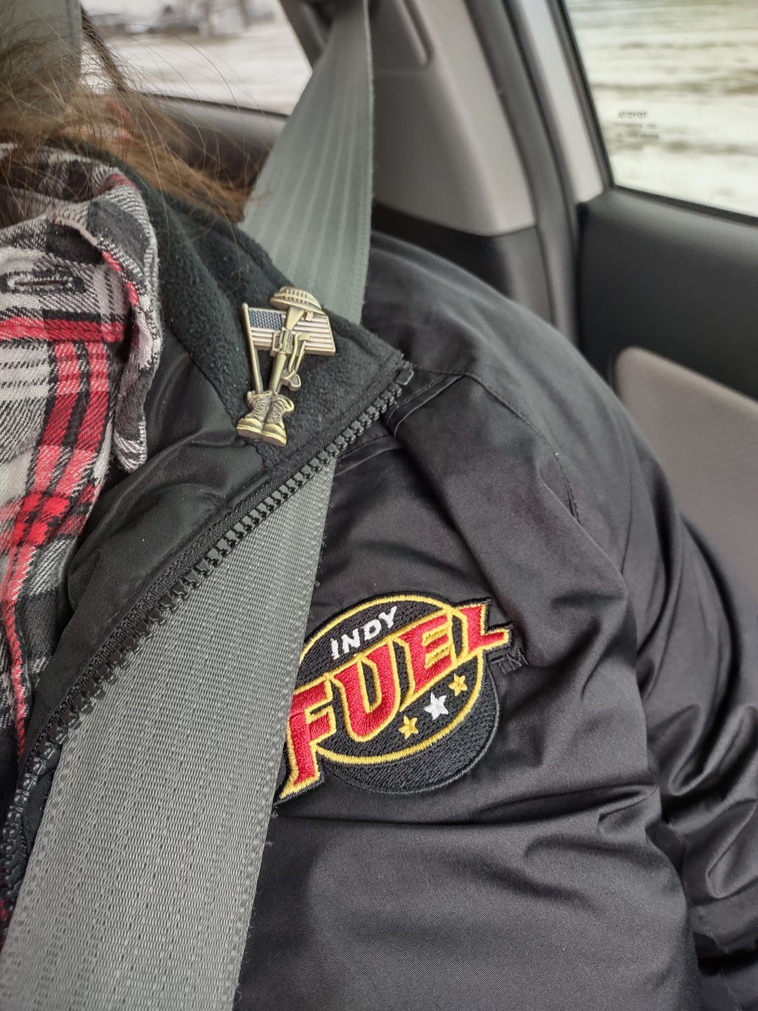 Customer photo review of Fallen Soldier USA Memorial Pin