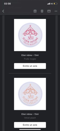 Customer photo review of Elixir intime • 15ml