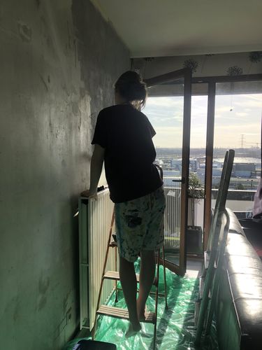 Customer photo review of Levis Ambiance muurverf betoneffect 5l authentiek beton