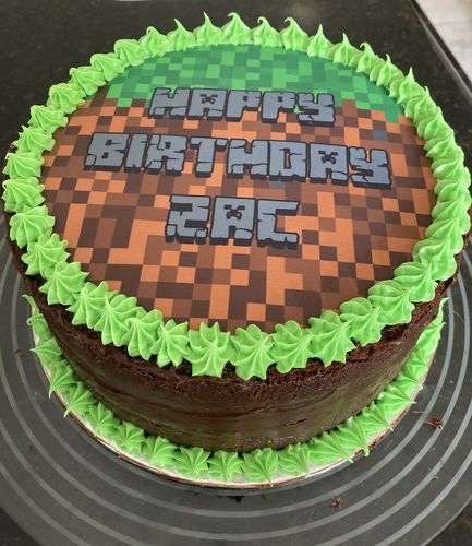 Customer photo review of Minecraft inspired- Edible Icing Toppers