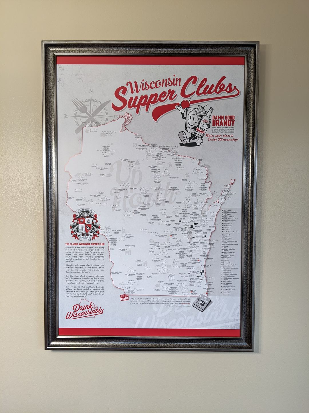 Customer photo review of Wisconsin Supper Clubs Poster