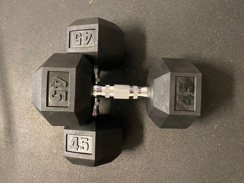 Customer photo review of Hex Head Dumbbell (singles)